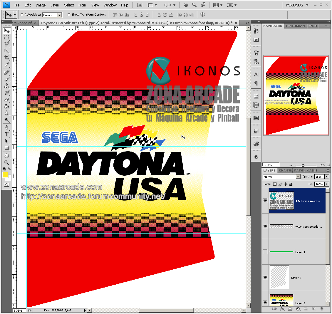 DAYTONA USA SIDE ARTS